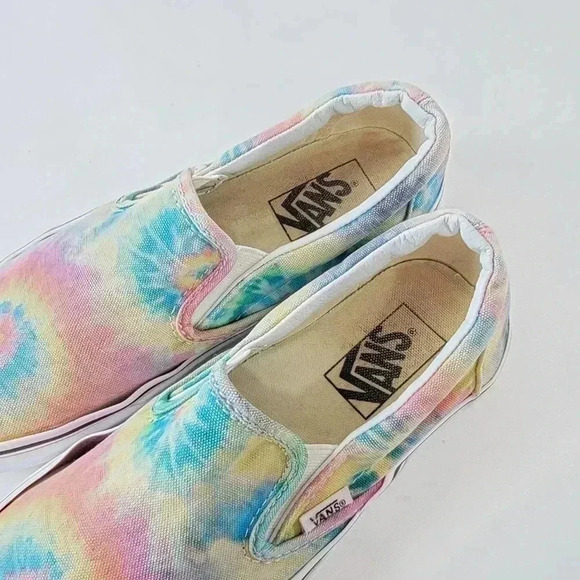 Vans Tie Dye Pastel Slip On Loafers - 7 - Picture 3 of 10